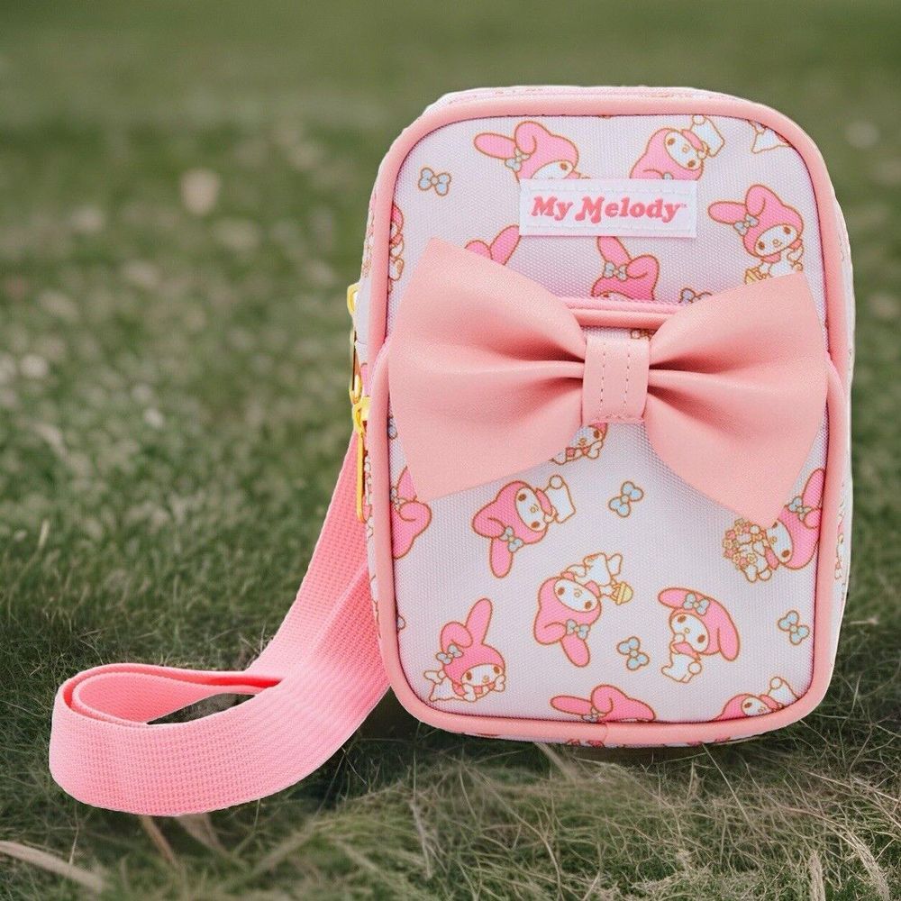 Sanrio My Melody Bow pink Athletic Bag Hand Bag‎ Small NWT